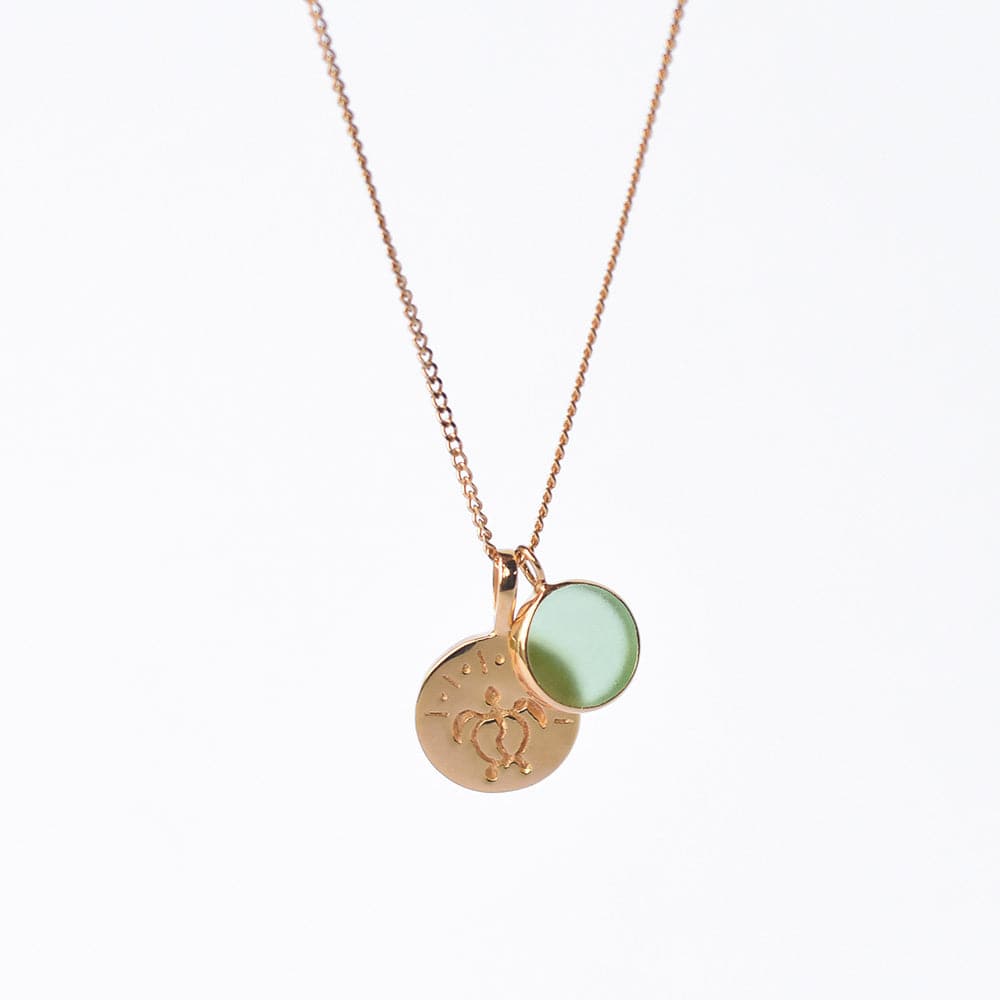 Ketting "TURTLE" - 24 karaat verguld zilver