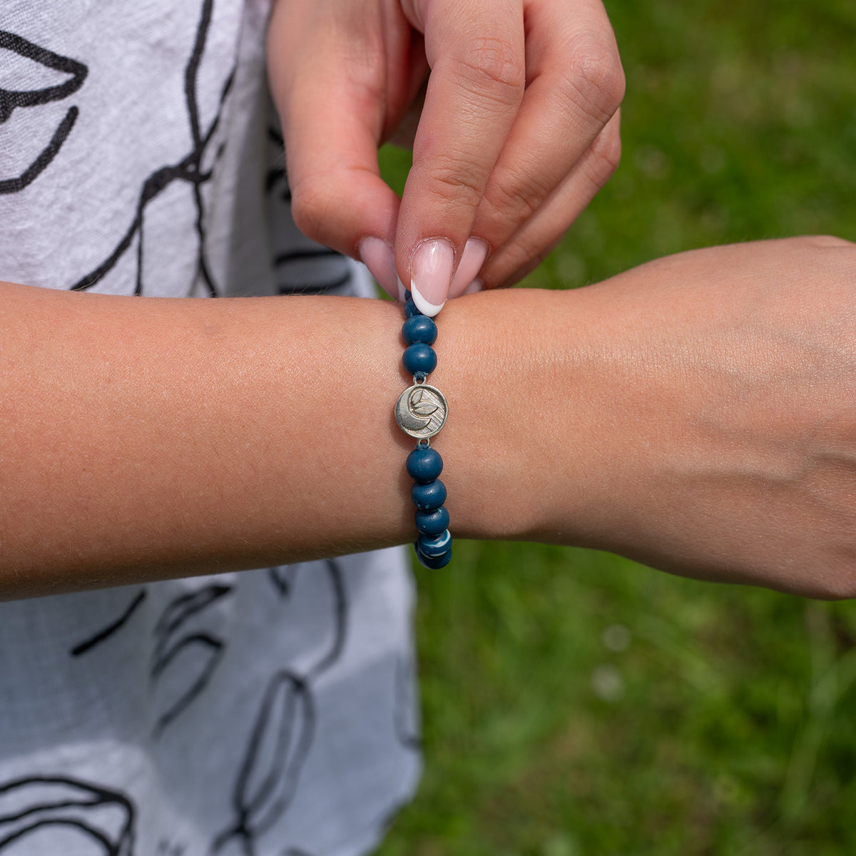 Blauwe armband "DOLPHIN"