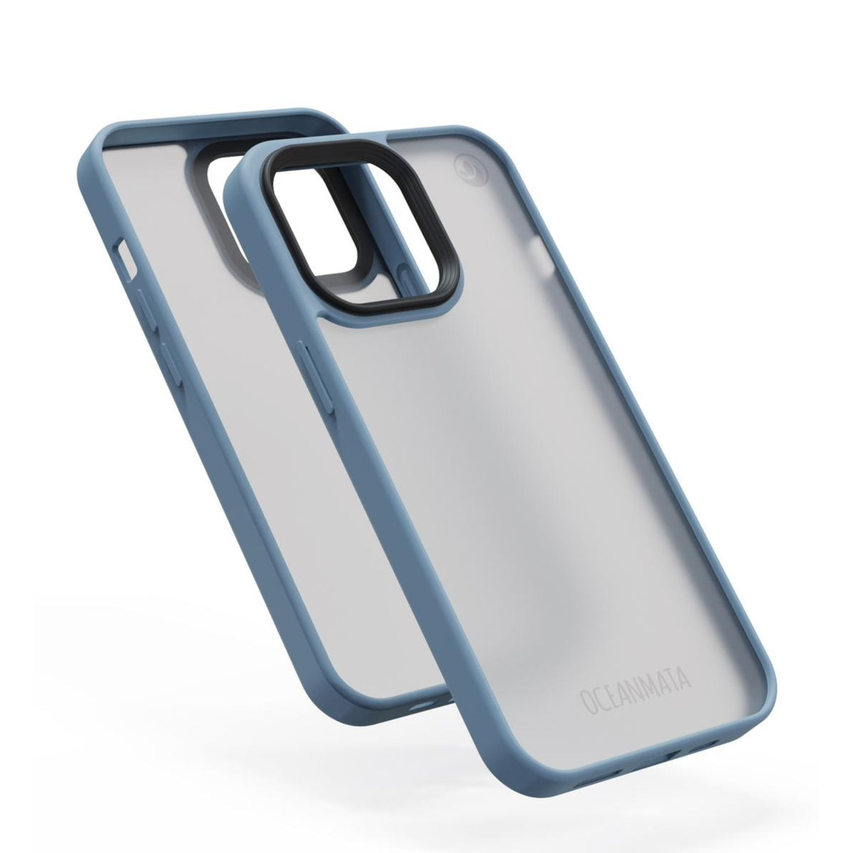 Samsung S24 hoesje - transparant oceaanblauw - duurzaam