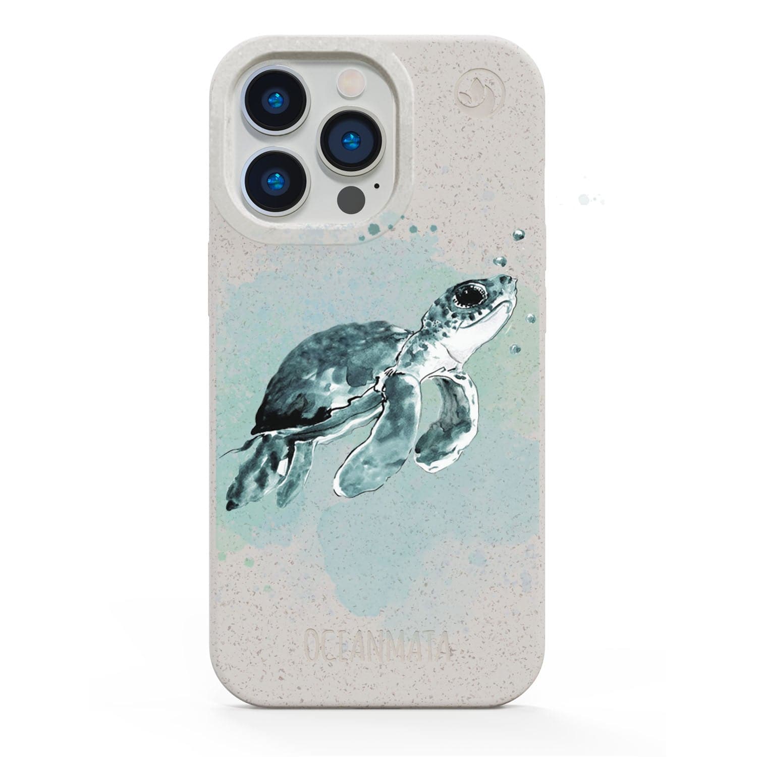iPhone 12 mini Hülle - Schildkröte grün - "Baby Turtle" - nachhaltig