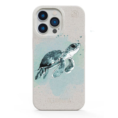iPhone SE/7/8 Hülle - Schildkröte grün - "Baby Turtle" - nachhaltig