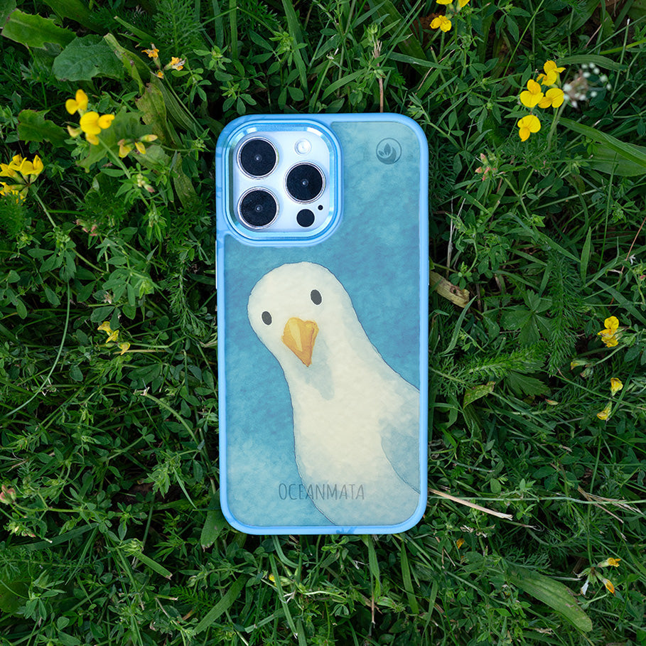 iPhone 11 hoesje - Seagull Blue - "Seagull" - Duurzaam