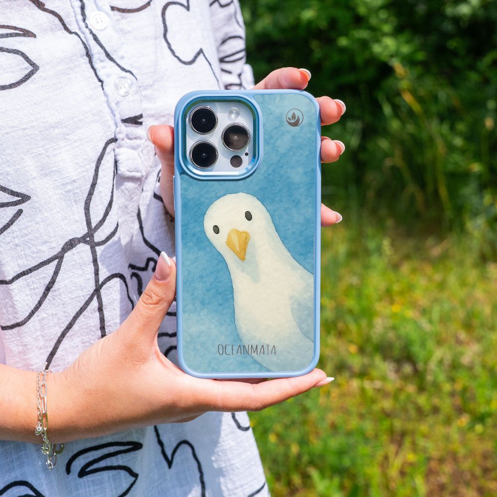 iPhone 11 hoesje - Seagull Blue - "Seagull" - Duurzaam