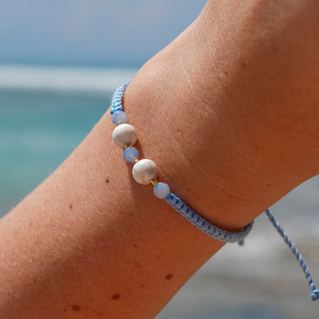 Armband turquoise - "Blue Ocean Bingin" Editie