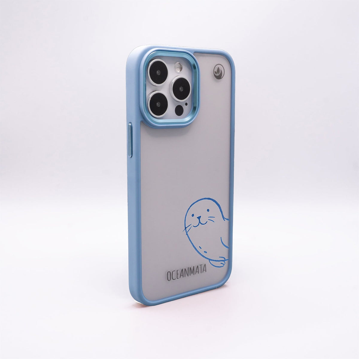 iPhone 16 pro max hoesje - seal blue - "Robby" - duurzaam
