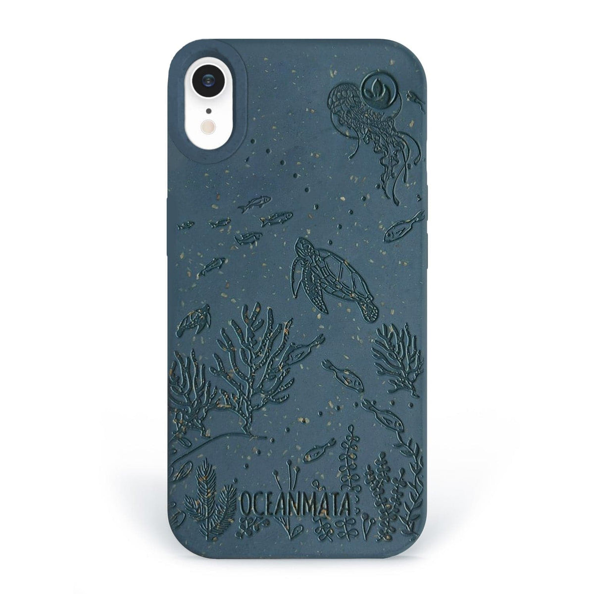 iPhone Xr hoesje 'TURTLE Family' - blauw - duurzaam