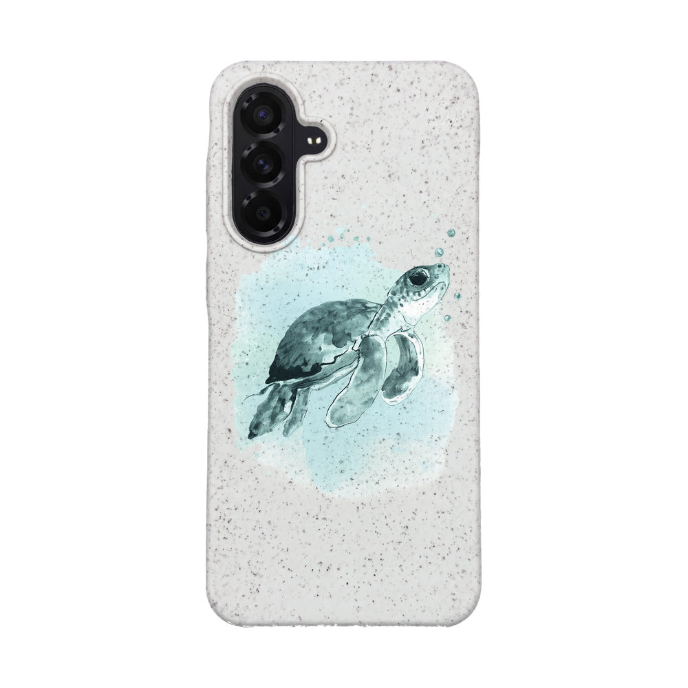 Samsung A56 Hülle - Schildkröte grün - "Baby Turtle" - nachhaltig