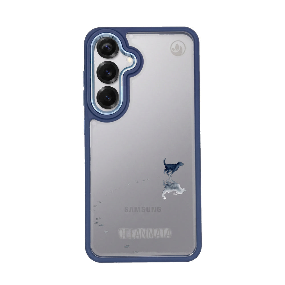 Samsung S25+ Hülle - Hund Strand - "beachsiderun" - nachhaltig