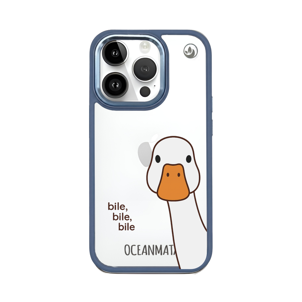 iPhone 14 pro max hoesje - eendwit - "Bile Bile Bile" - duurzaam