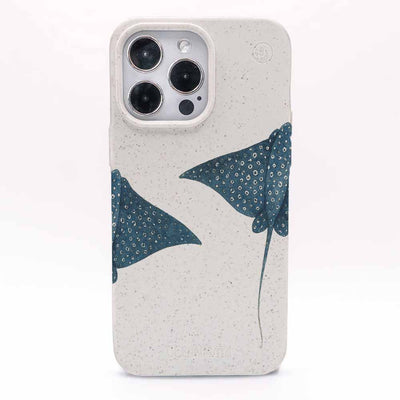iPhone 12 mini Hülle - Ray weiß - "RayDance" - nachhaltig