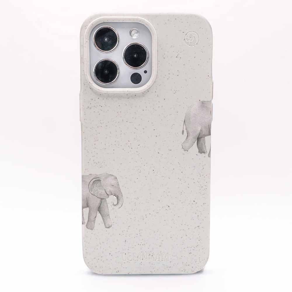 iPhone 17 Hülle - Elefant weiß - "Ele-Fant" - nachhaltig