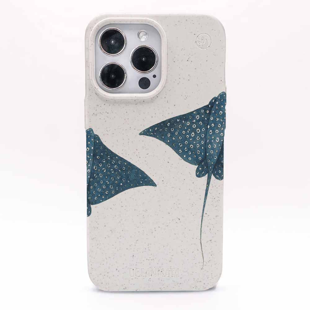 iPhone 14 Hülle - Ray weiß - "RayDance" - nachhaltig