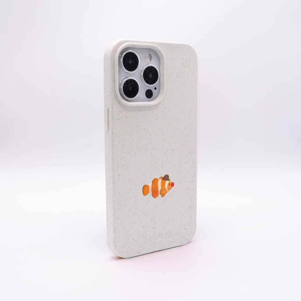 iPhone 17 Hülle - Clownfisch weiß - "Mr.Clown-Fish" - nachhaltig