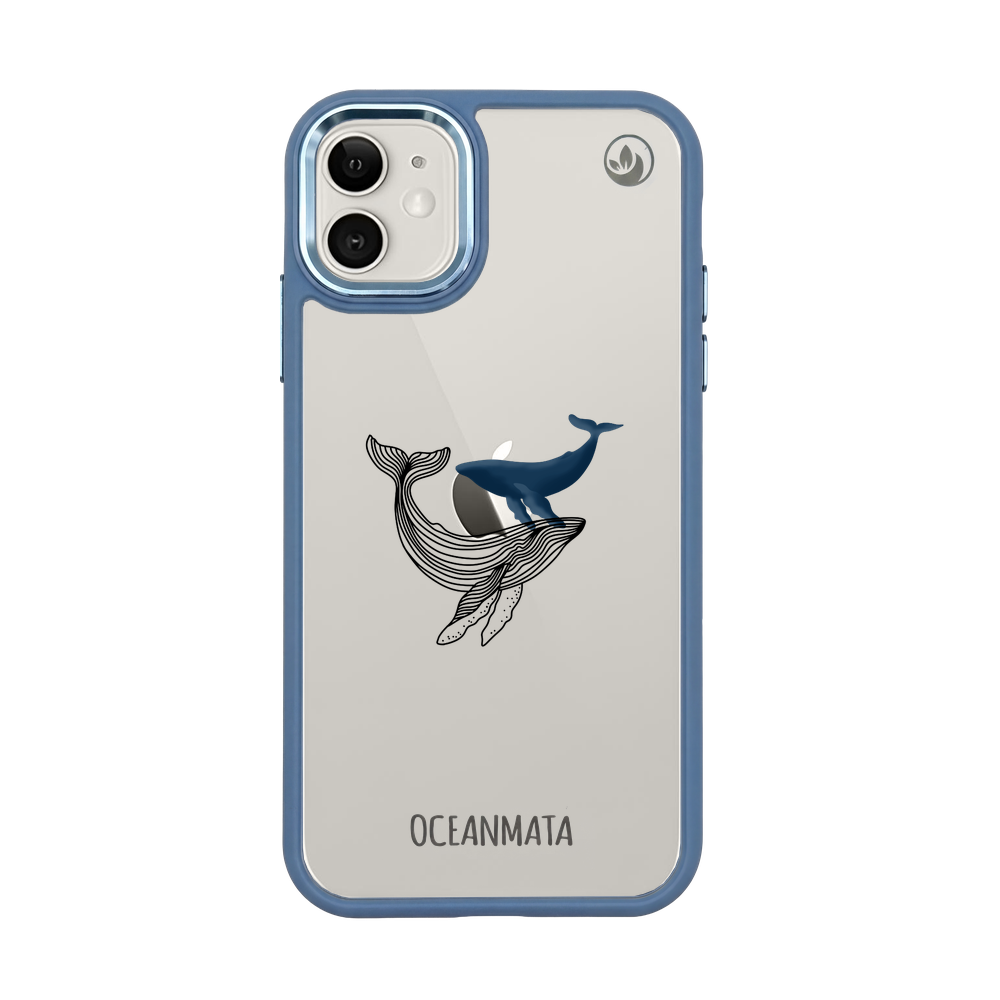 iPhone 11 hoesje - Whale Blue - "BlueWhale" - duurzaam