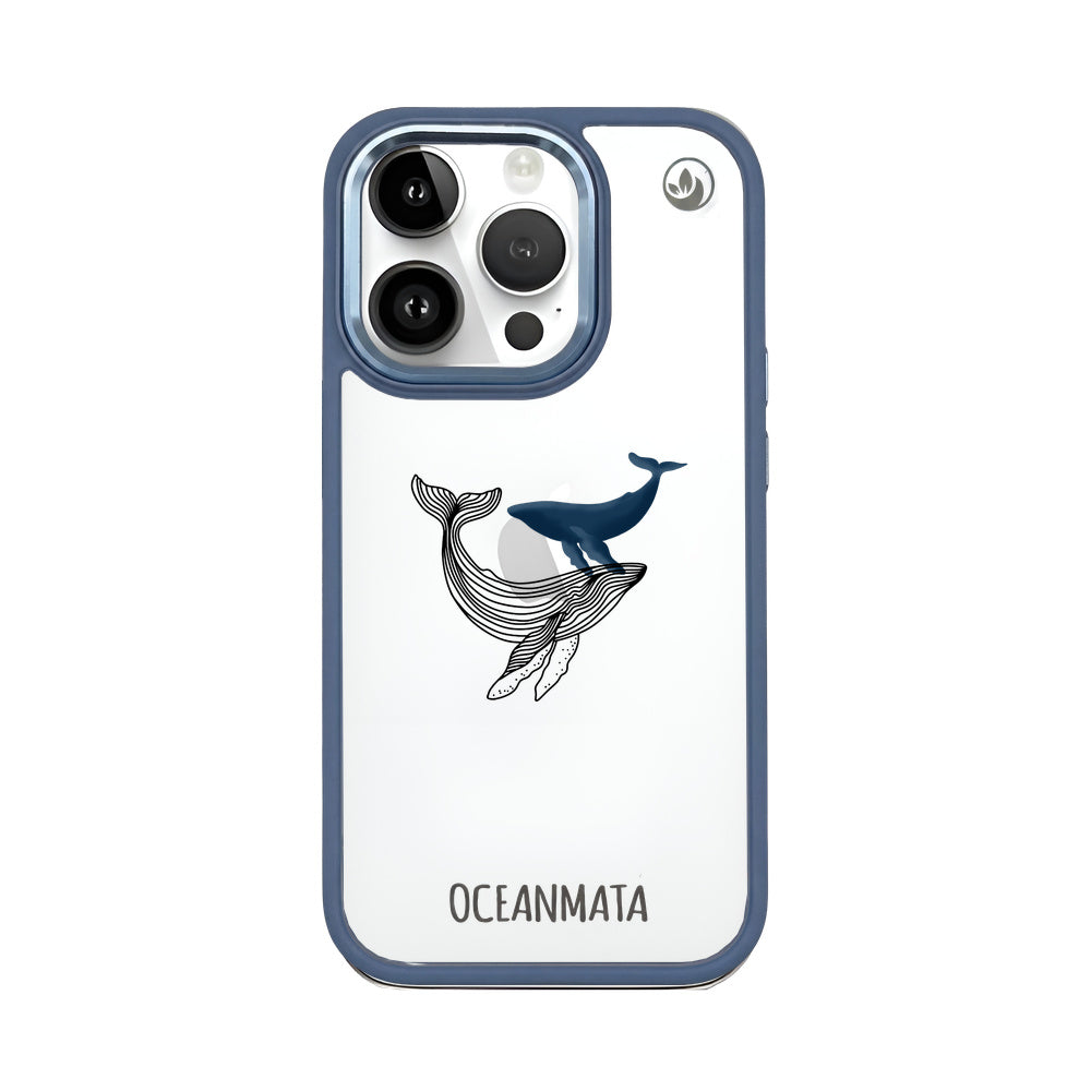 iPhone 14 pro hoesje - walvisblauw - "BlueWhale" - duurzaam
