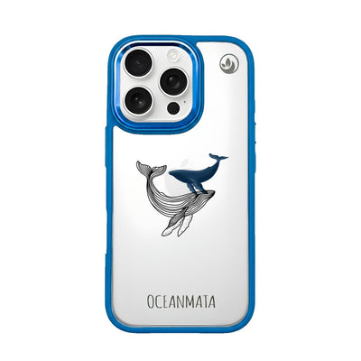 iPhone 16 pro hoesje - walvisblauw - "BlueWhale" - duurzaam
