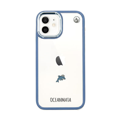iPhone 12 mini Hülle - Delfin blau - "Captain Dolphin" - nachhaltig