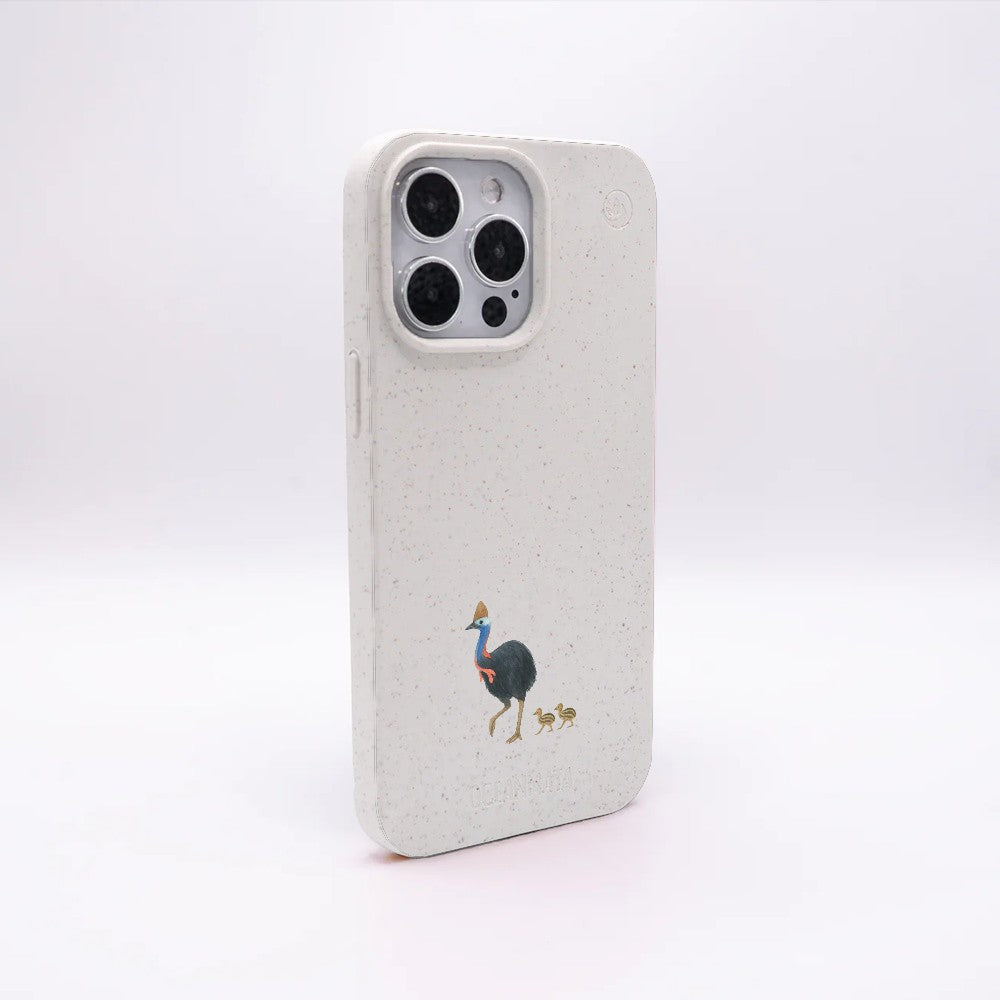 Biologisch abbaubare Handyhülle iPhone 17 Cassowarystroll — kompostierbar — Rückseite