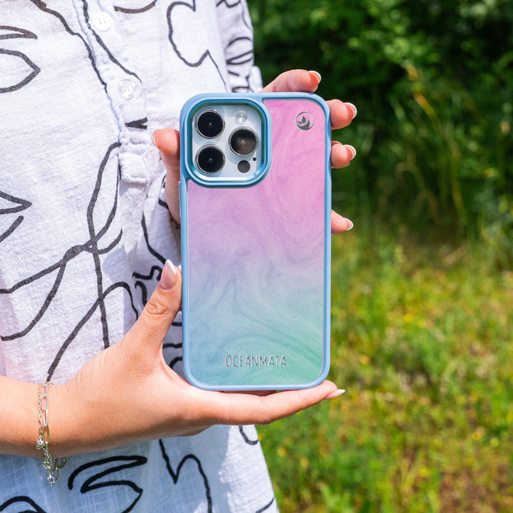 iPhone 16 pro hoesje - Ombre - "Sunrise" duurzaam