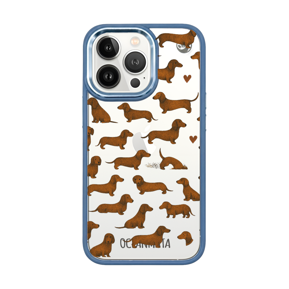 iPhone 13 pro max hoesje - Teckel - "Teckel" - duurzaam