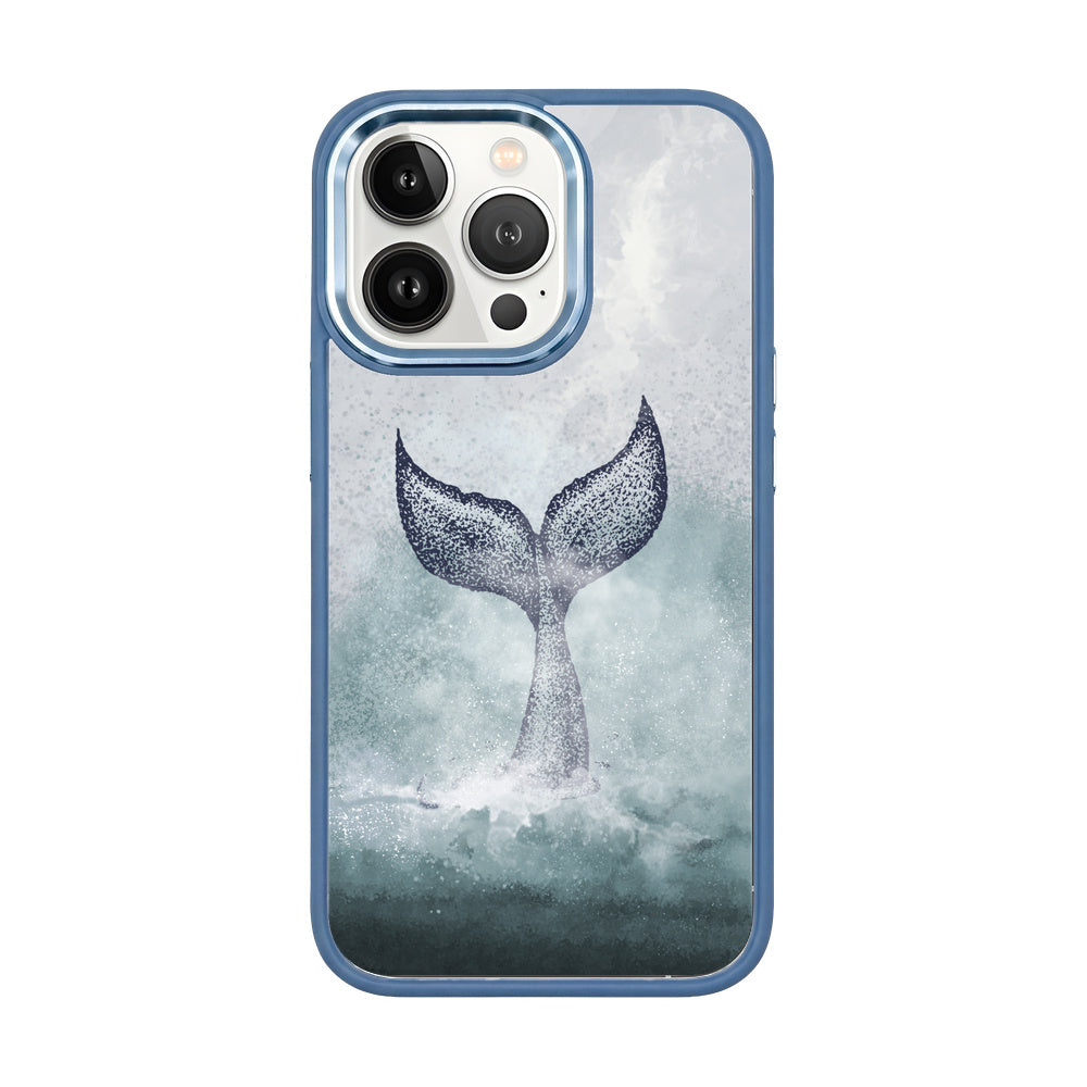 iPhone 13 pro hoesje - dolfijnblauw - "Dolphin" - duurzaam