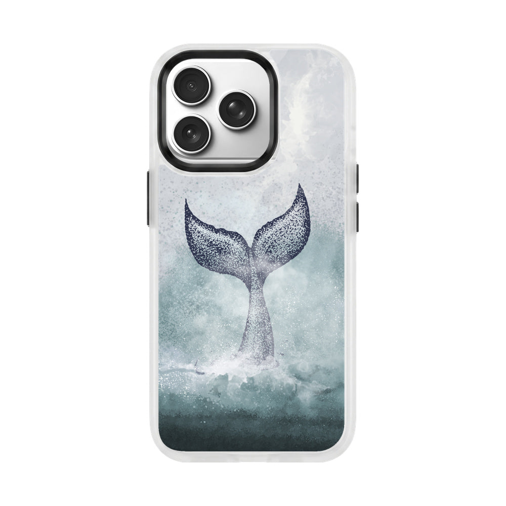 Nachhaltige Handyhülle iPhone 17 pro Dolphin aus Ocean Plastic — Vorderseite