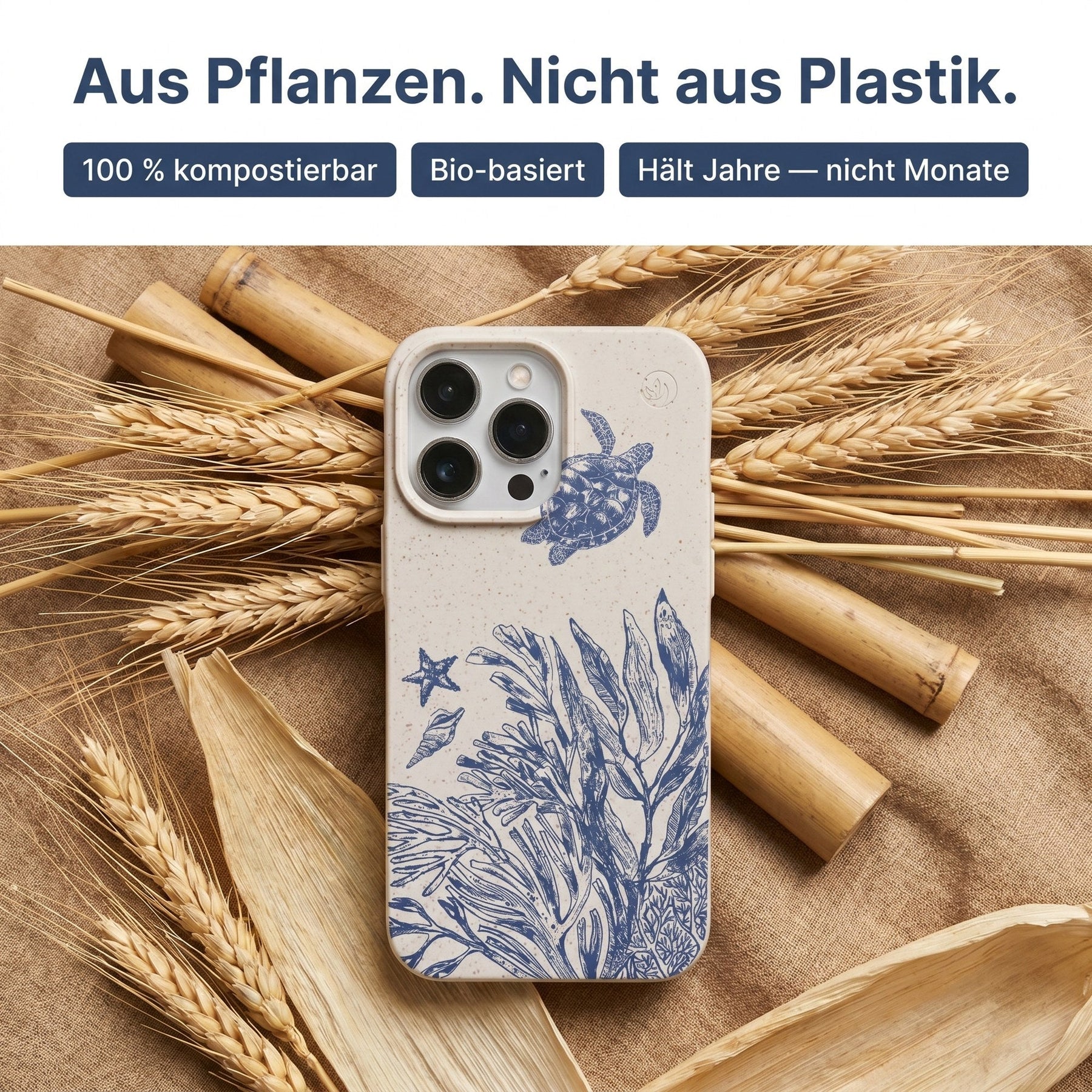 Biologisch abbaubare Handyhülle iPhone 17 Turtleandfriends — kompostierbar — Material