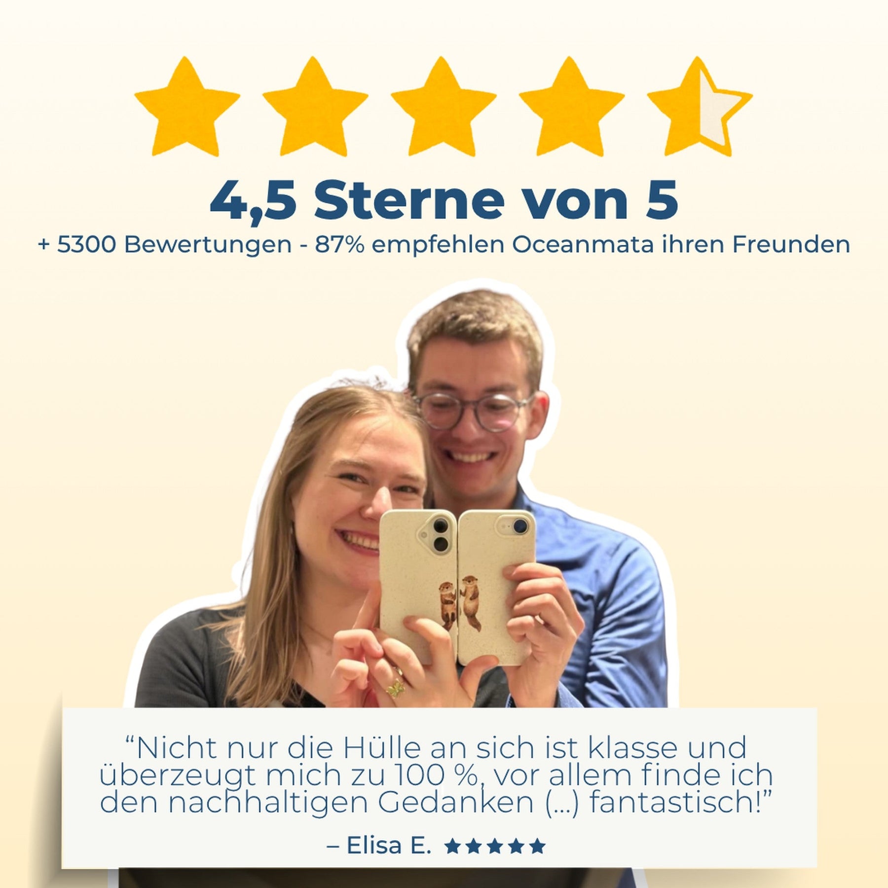 Nachhaltige Handyhülle Samsung S26 Jellies aus Ocean Plastic — Kundenbewertungen & Sterne-Rating