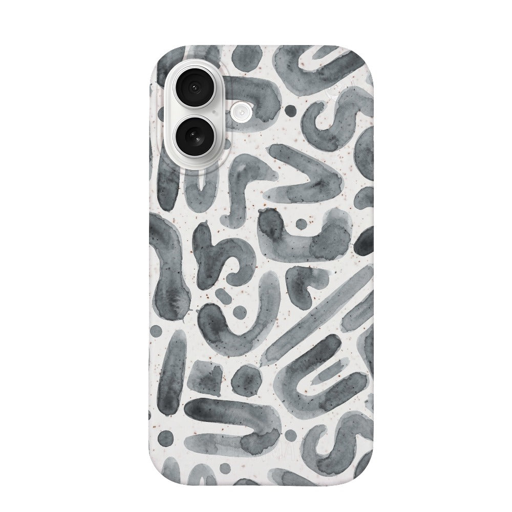 TEST iPhone 17 Hülle - "Buchstabensuppe" in deiner Handyfarbe - nachhaltig