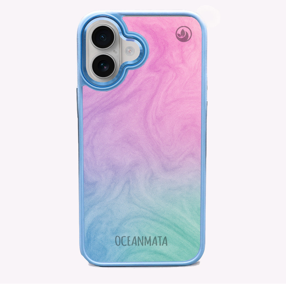 iPhone 16 hoesje - "Gekleurd marmer" duurzaam