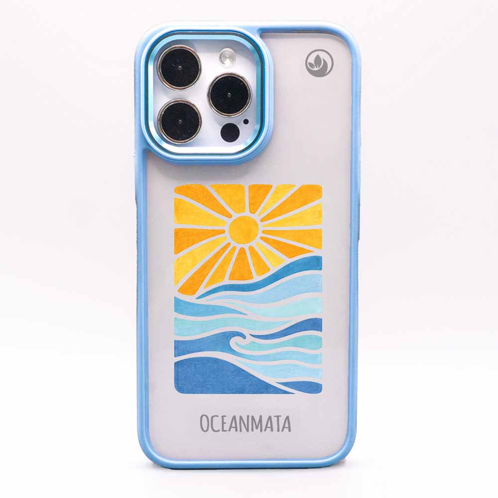 iPhone 15 Hülle - Meer blau - "Sun&Sea" - nachhaltig