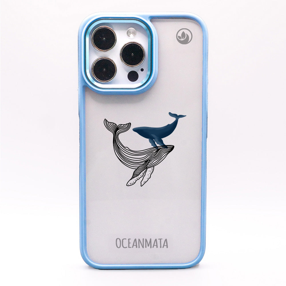 iPhone SE/7/8 hoesje - Whale Blue - "BlueWhale" - duurzaam