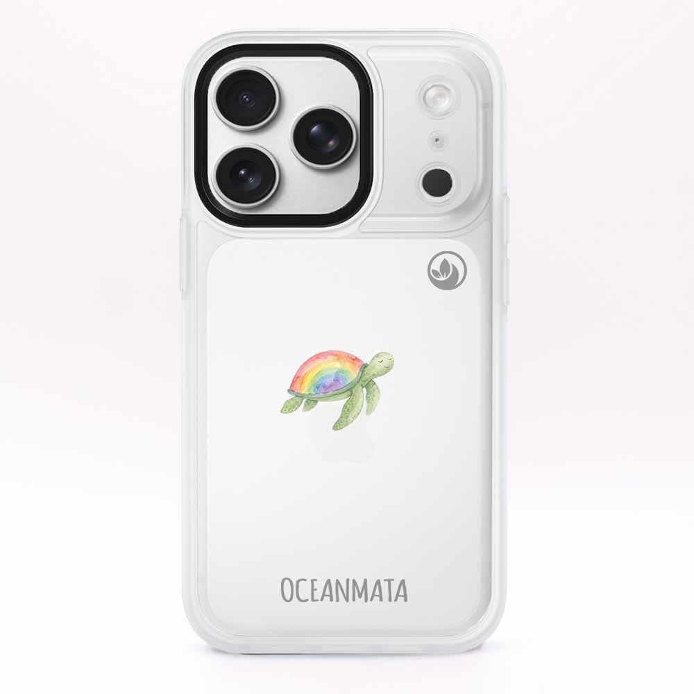 iPhone 17 pro max Hülle - Schildkröte blau - "Queertle" - nachhaltig
