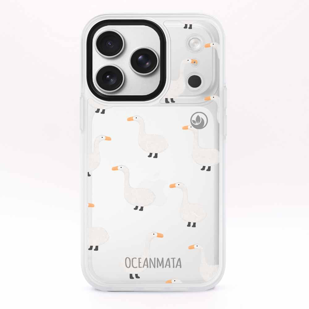 iPhone 17 pro max Hülle - gans blau - "Goose Fella" - nachhaltig