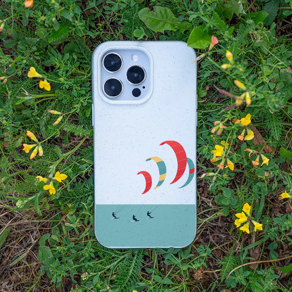 Biologisch abbaubare Handyhülle Google Pixel 9 / 9 Pro Kitesurf — kompostierbar — Bonus
