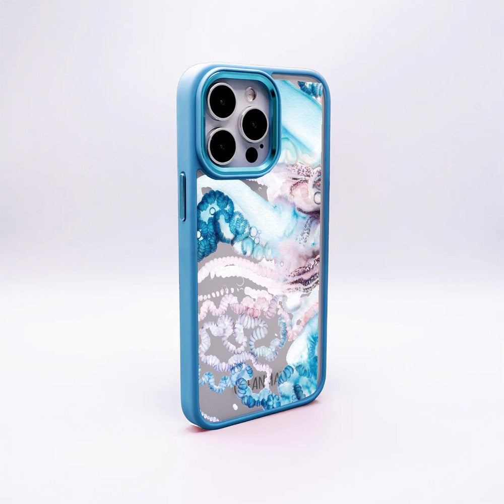 Nachhaltige Handyhülle iPhone SE/7/8 Menowar aus Ocean Plastic — Rückseite