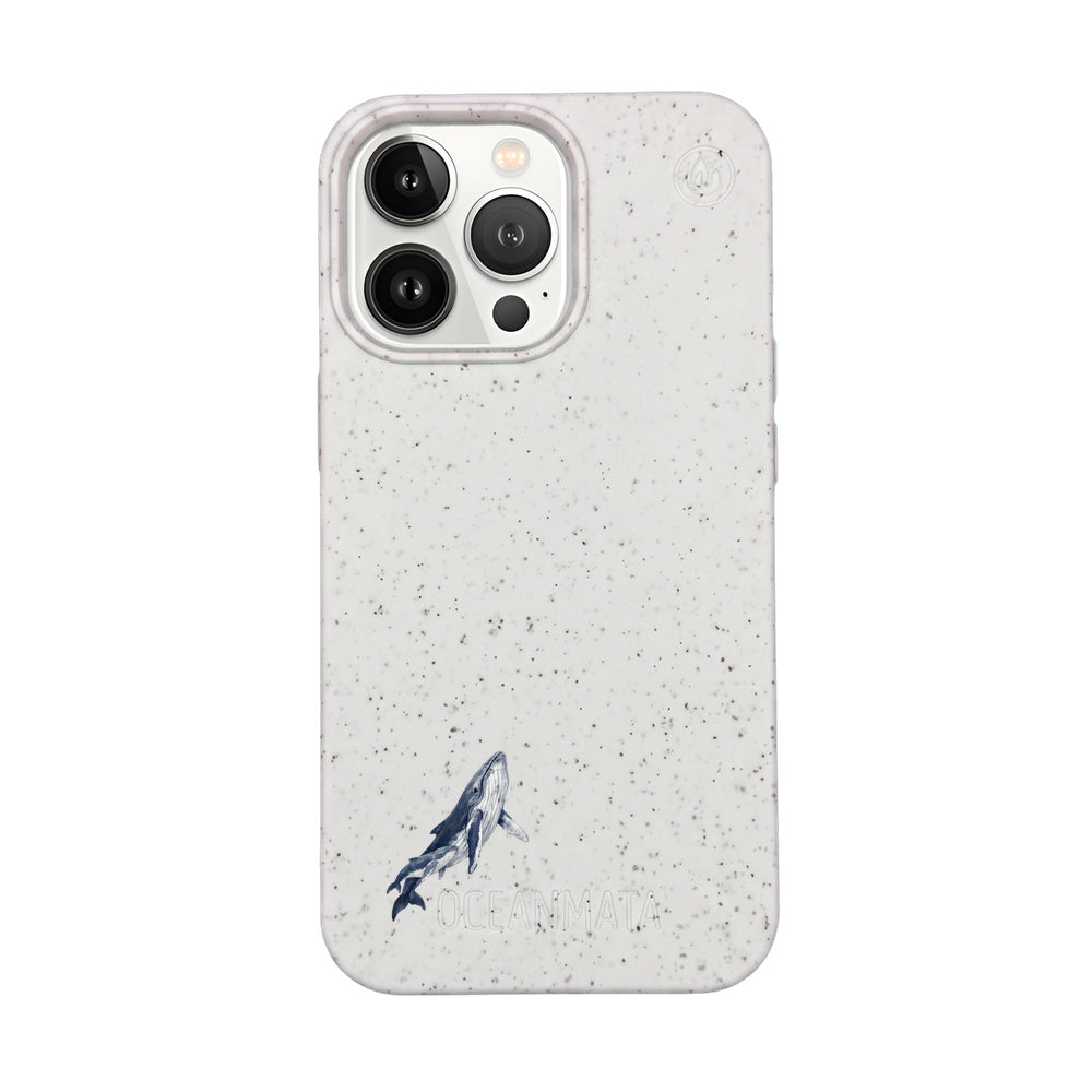 iPhone 13 pro max Hülle - Buckelwal weiß - "OceanLullaby" - nachhaltig