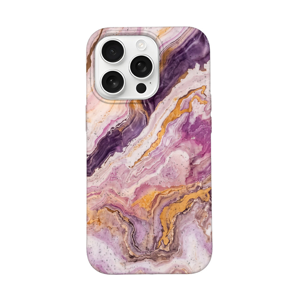 iPhone 16 pro max Hülle - Marmor pink - "PinkMarble" - nachhaltig