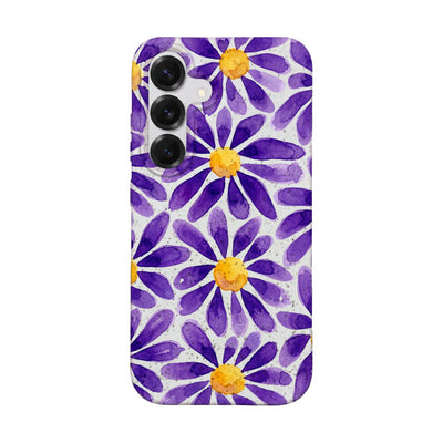 Samsung S25 Hülle - Blumen lila - "purplebloom" - nachhaltig