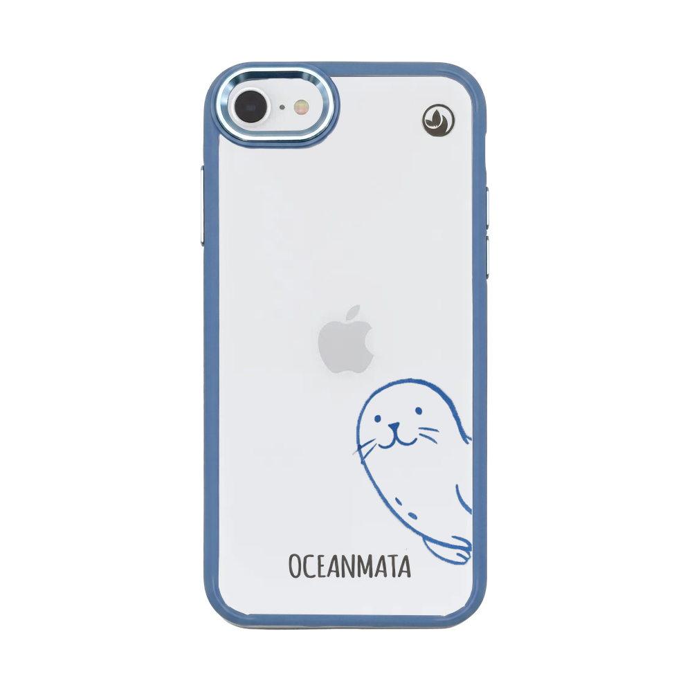 iPhone SE/7/8 hoesje - zegelblauw - "Robby" - duurzaam