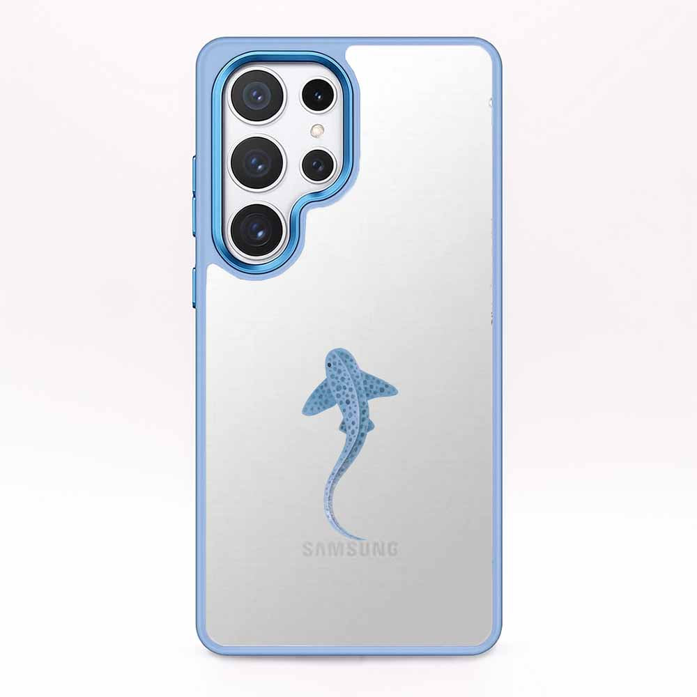 Samsung S25+ Hülle - Leopardenhai blau - "BlueLeopard" - nachhaltig