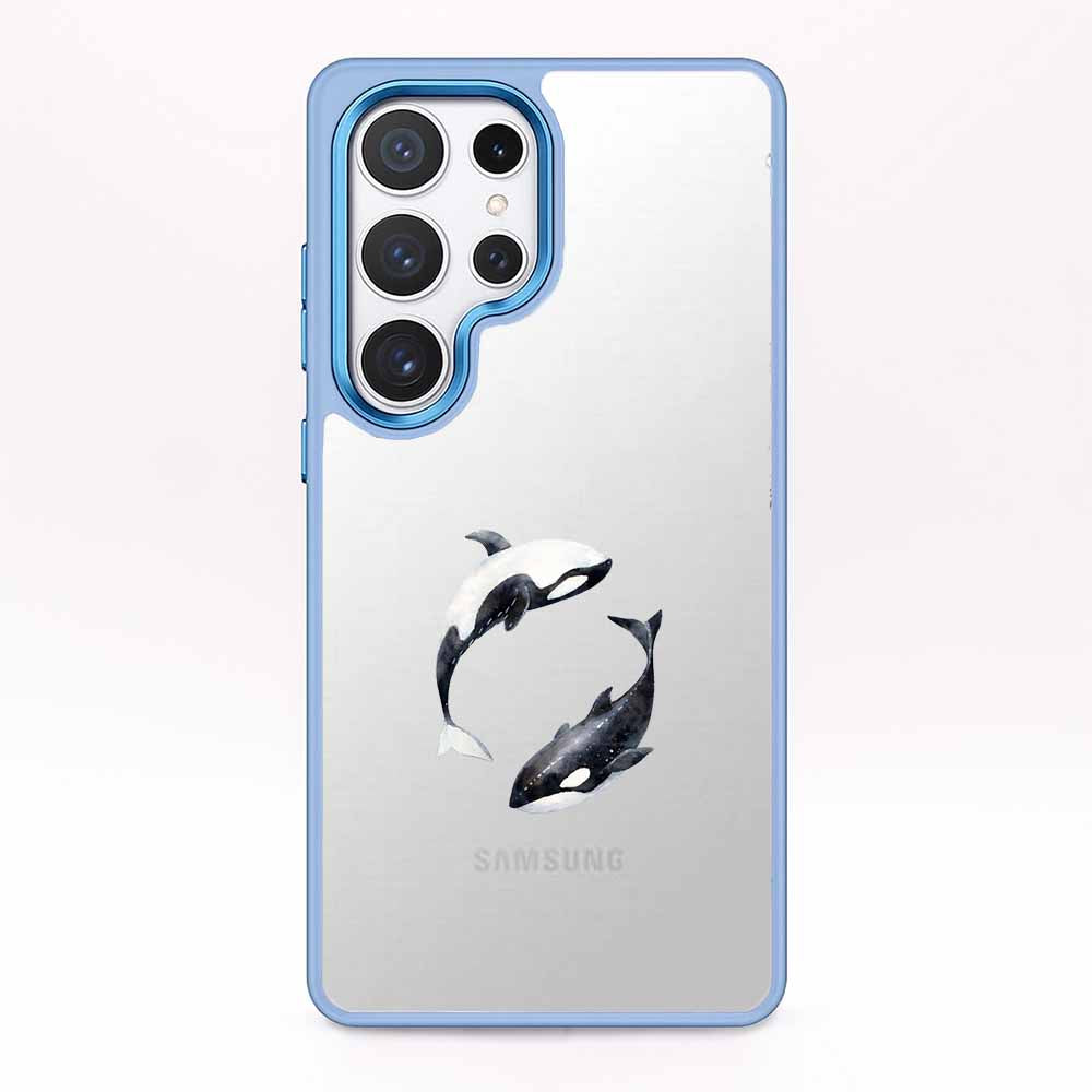 Samsung S25 Ultra Hülle - Orca blau - "OrcaFlow" - nachhaltig