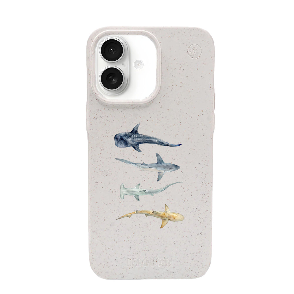 Biologisch abbaubare Handyhülle iPhone 17 Sharkproject — kompostierbar — Vorderseite