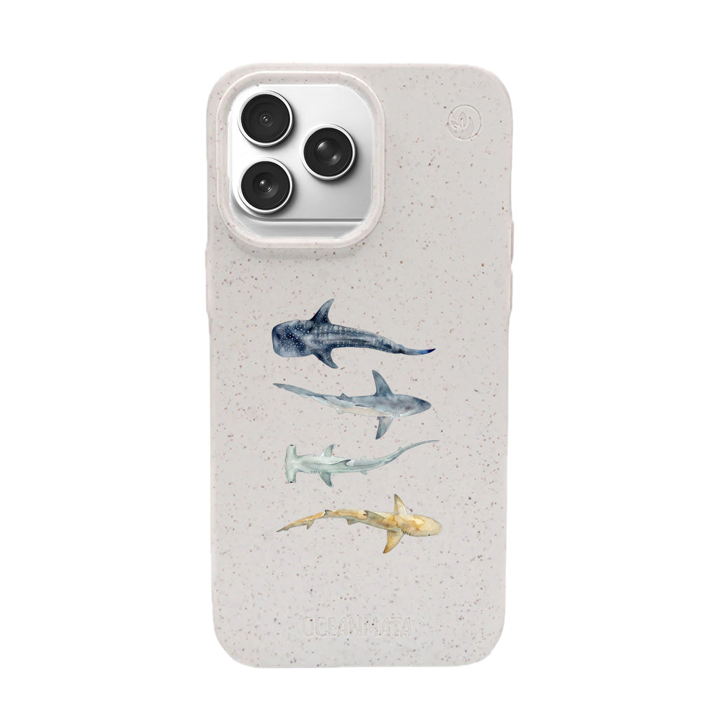 Biologisch abbaubare Handyhülle iPhone 17 pro Sharkproject — kompostierbar — Vorderseite