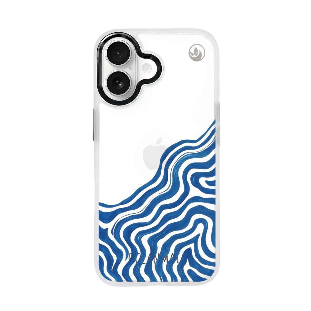 Nachhaltige Handyhülle iPhone 17 Summerwave aus Ocean Plastic — Vorderseite