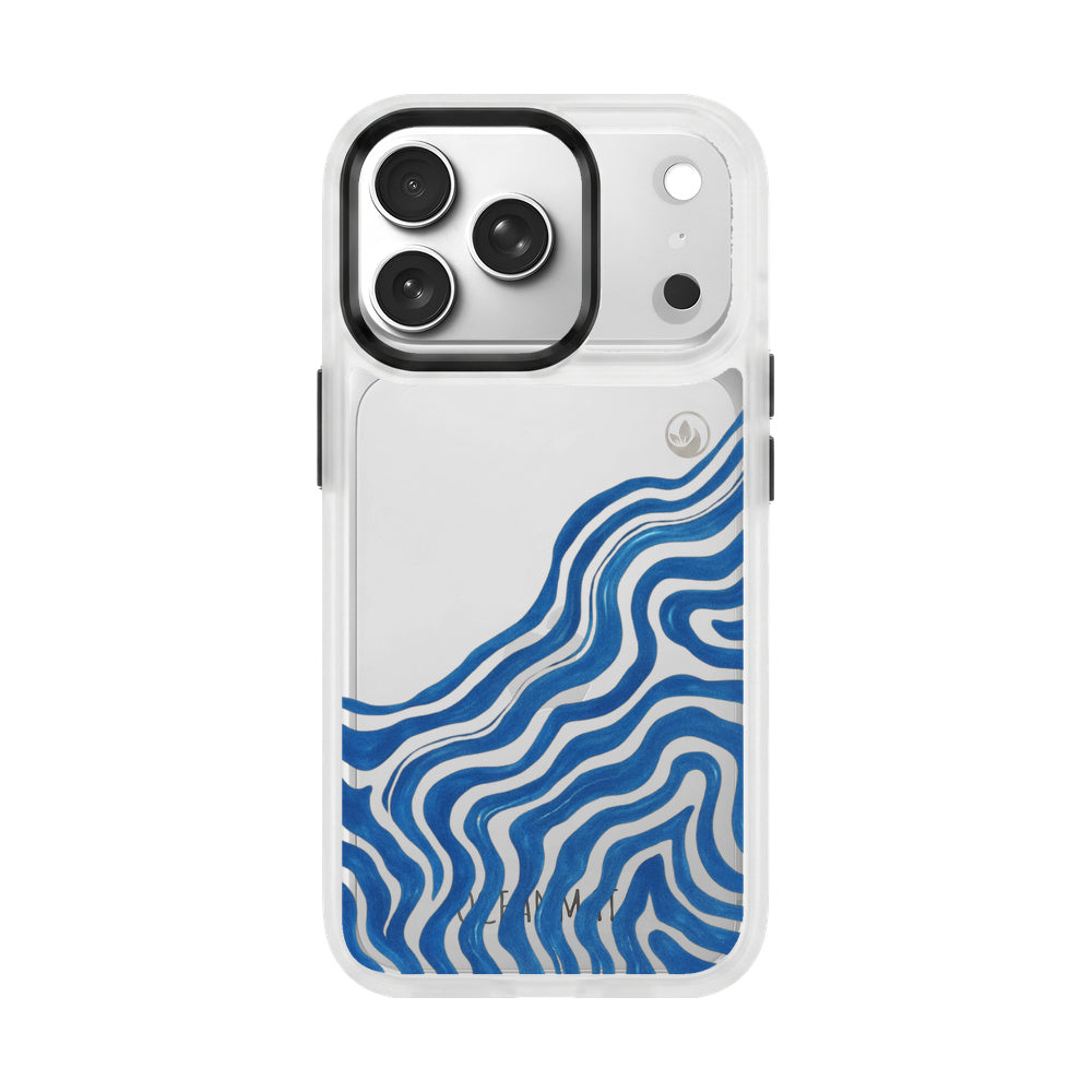 Nachhaltige Handyhülle iPhone 17 pro max Summerwave aus Ocean Plastic — Vorderseite