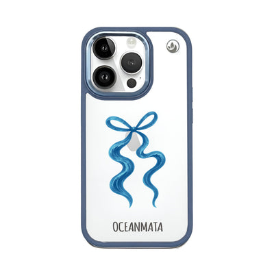 iPhone 14 pro Hülle - Schleife blau - "tideknot" - nachhaltig