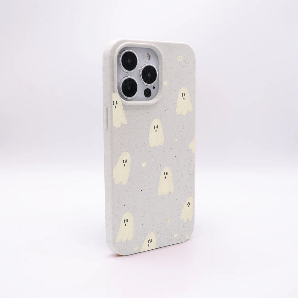 iPhone 12 mini Hülle - Geist weiß - "LittleGhost" - nachhaltig