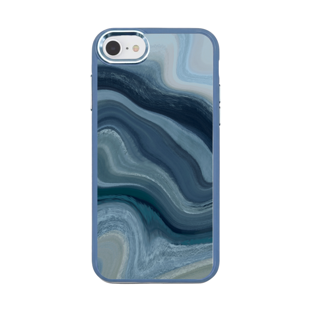 iPhone SE/7/8 hoesje - Line Art Ocean - "Waves of Balance" - duurzaam