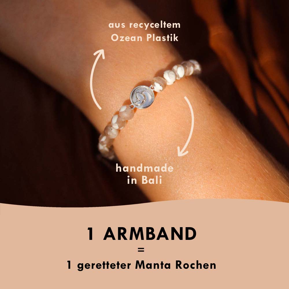 Armband wit "MANTA"